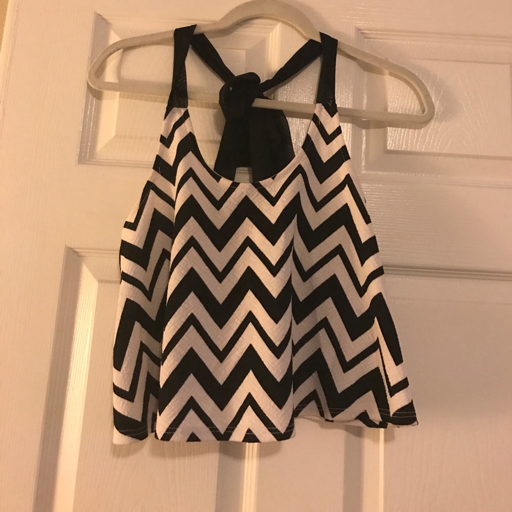 Chevron crop top