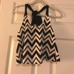 Chevron crop top