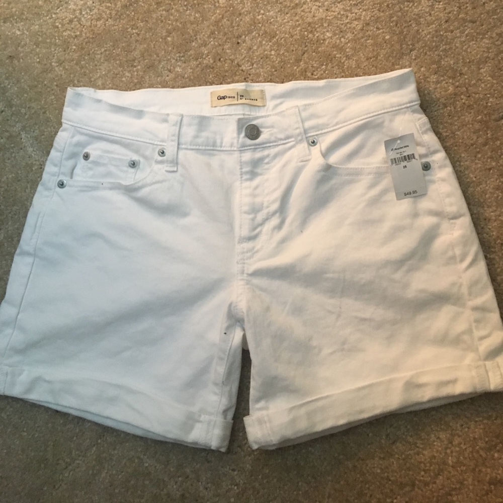 White Shorts- GAP- New