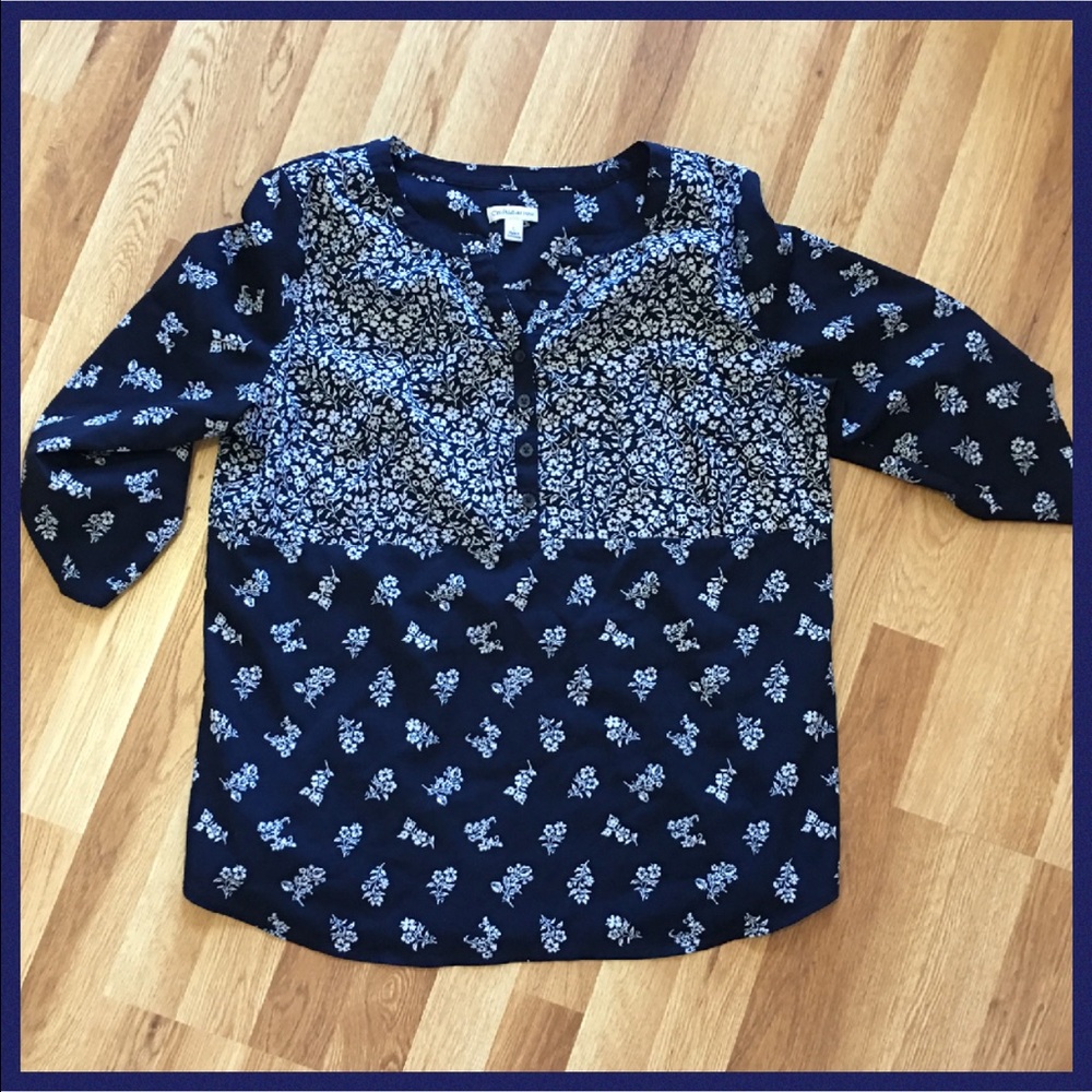 Croft & Borrow Navy Blue & White Tunic