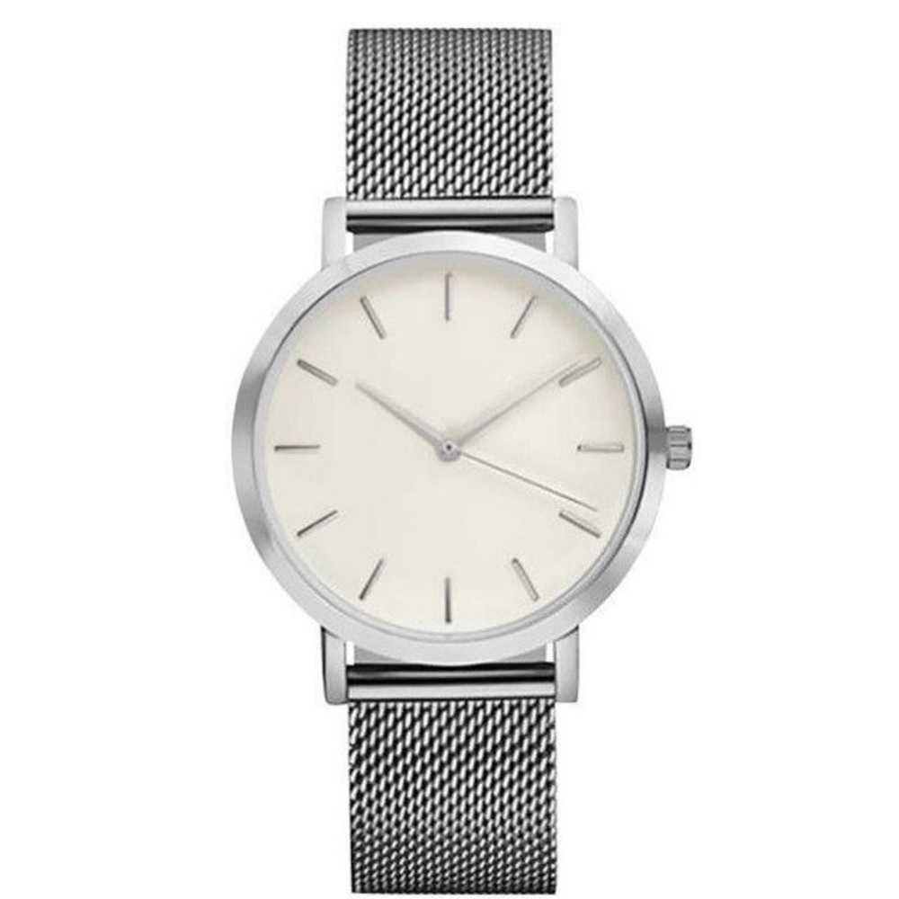 Silver & White MANCE Classic II ⌚️ New! (Unisex) - Picture 2 of 4