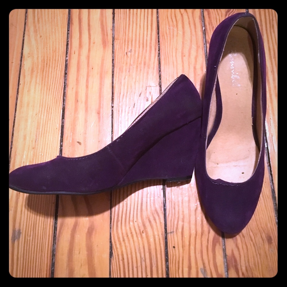 Purple wedge heels - ModCloth
