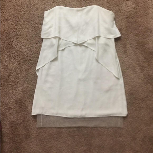 BcbgMaxAzria Runway White Strapless Dress - Picture 1 of 4