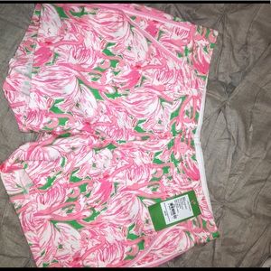 Lilly Pulitzer Pink Colony NWT Callahan Shorts