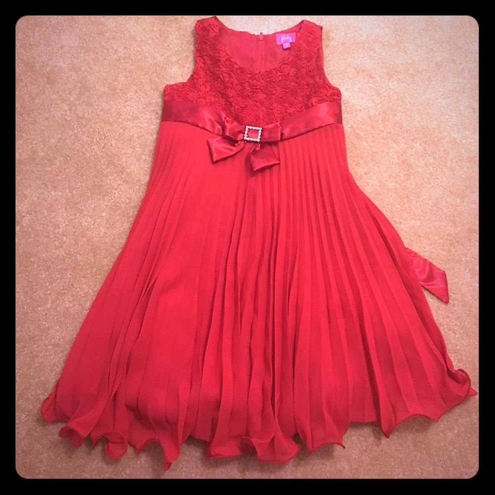 Red dress child size 7