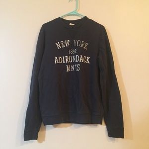 Abercrombie and Fitch Men's navy sweater