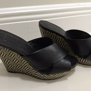 Black Wedges Jessica Simpson