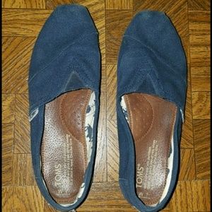 TOMS Blue Canvas Slip On