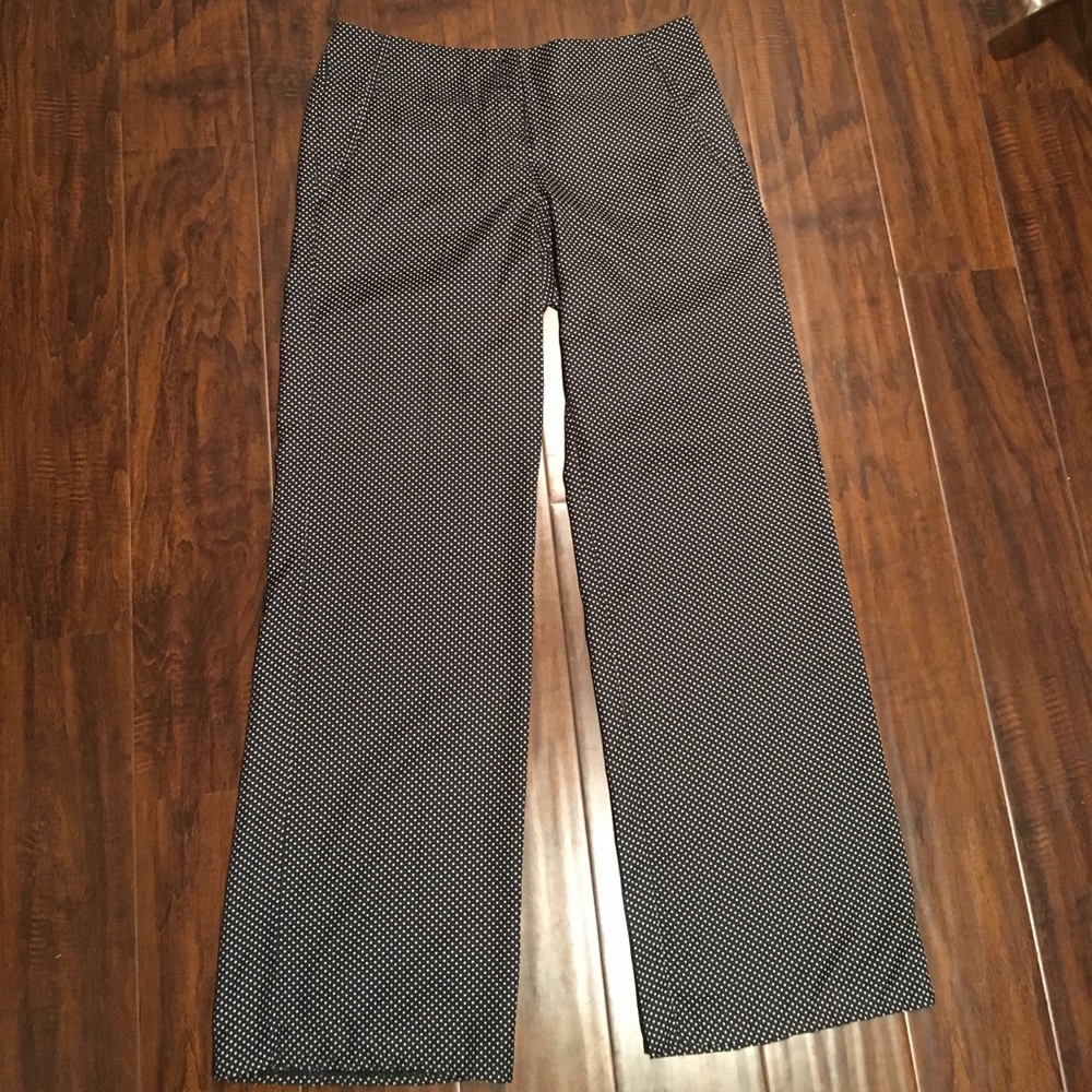 Polka Dot Wide Leg Pants Navy/ White