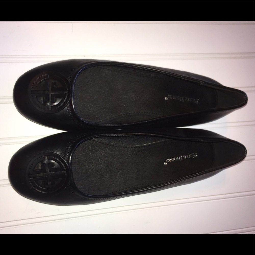 Pierre Dumas medallion flats vegan leather
