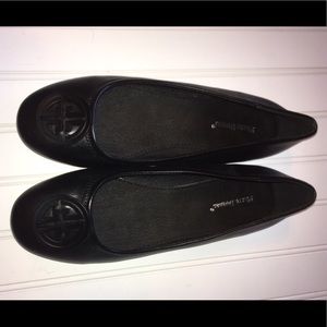 Pierre Dumas medallion flats vegan leather