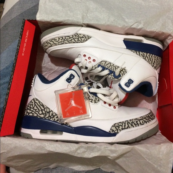 Air Jordan OG True blue 3's - Picture 4 of 7