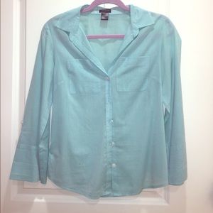 Ann Taylor Teal Blouse