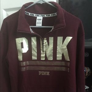 Pink half-zip