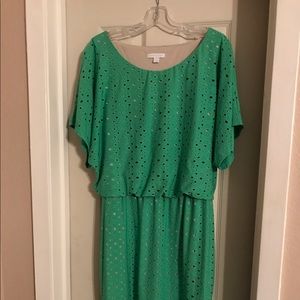 NY&Co green dress size L
