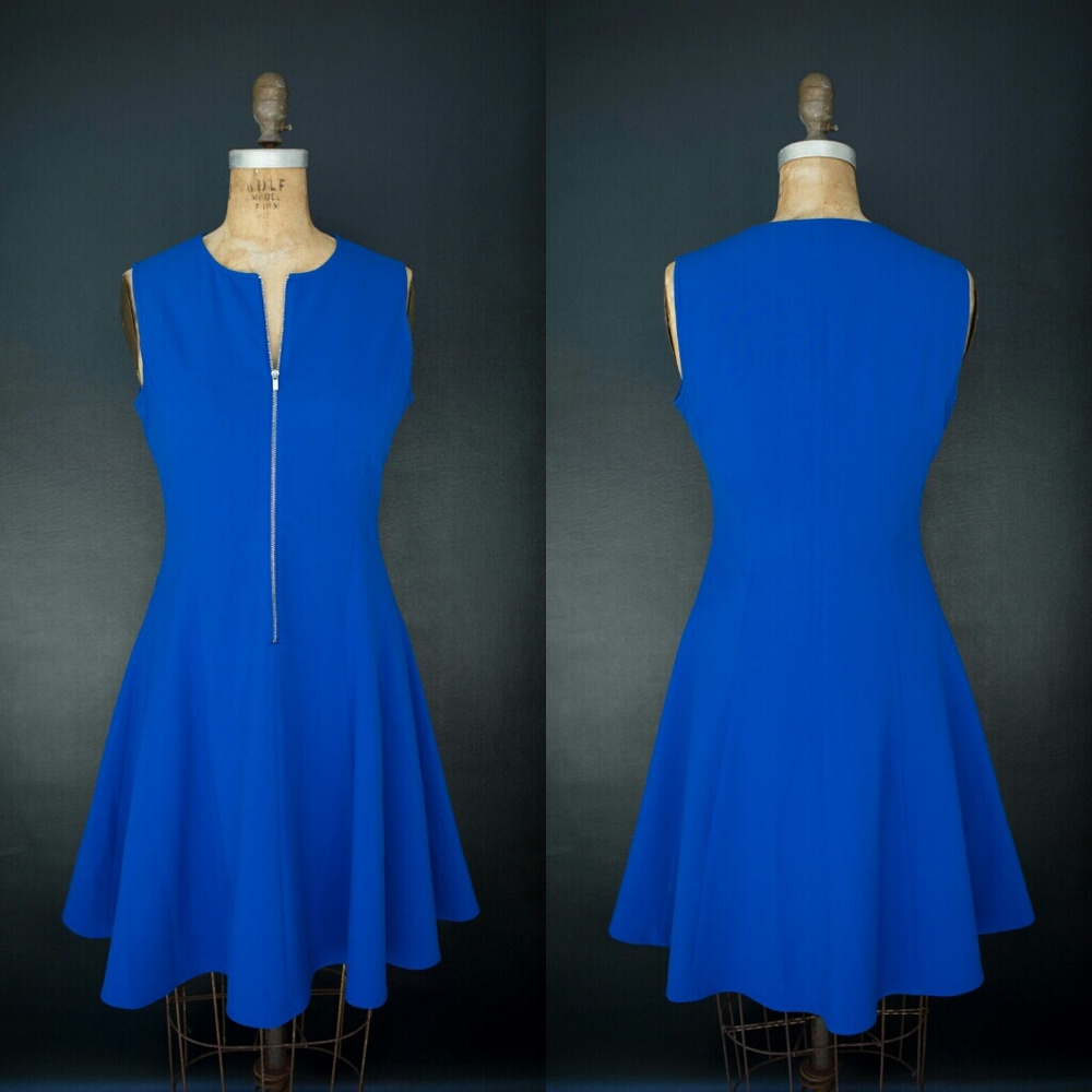 Calvin Klein Sleeveless Blue Dress, Size 6