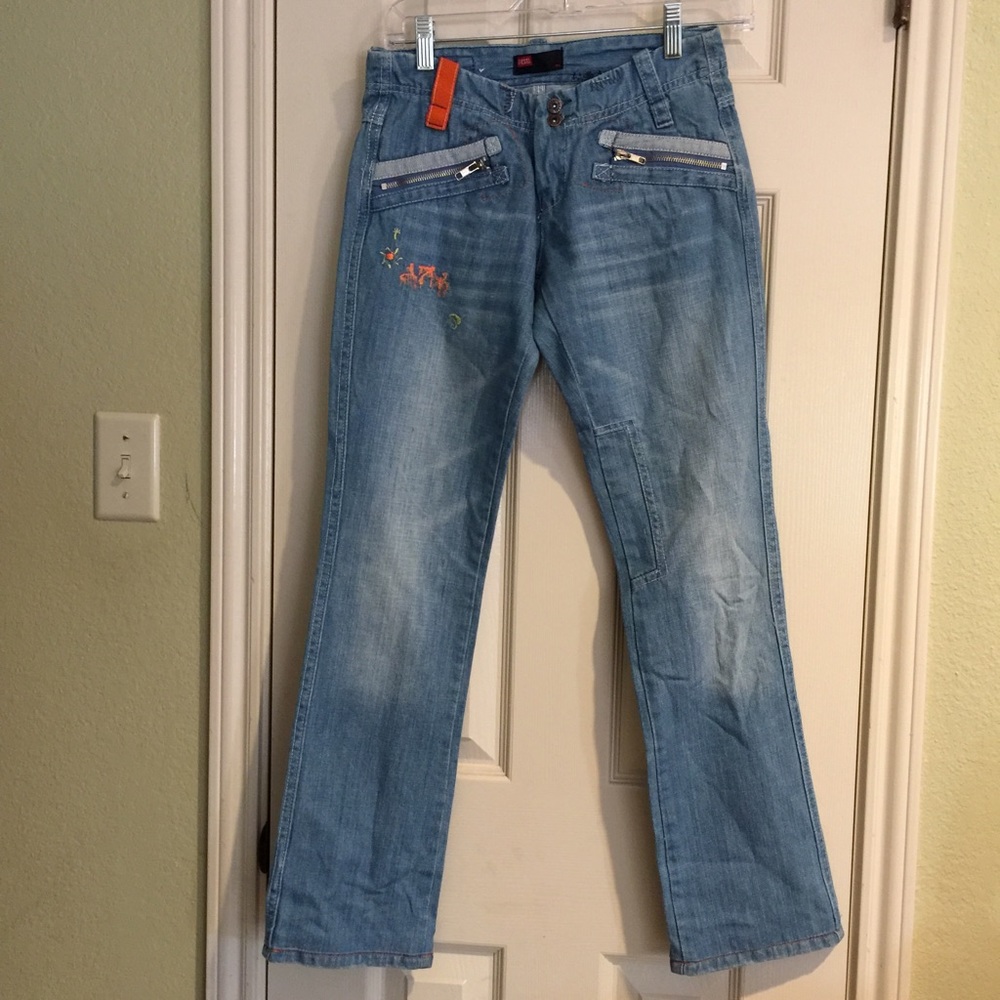 Unusual Vintage DIESEL JEANS!  Size 25. RARE!