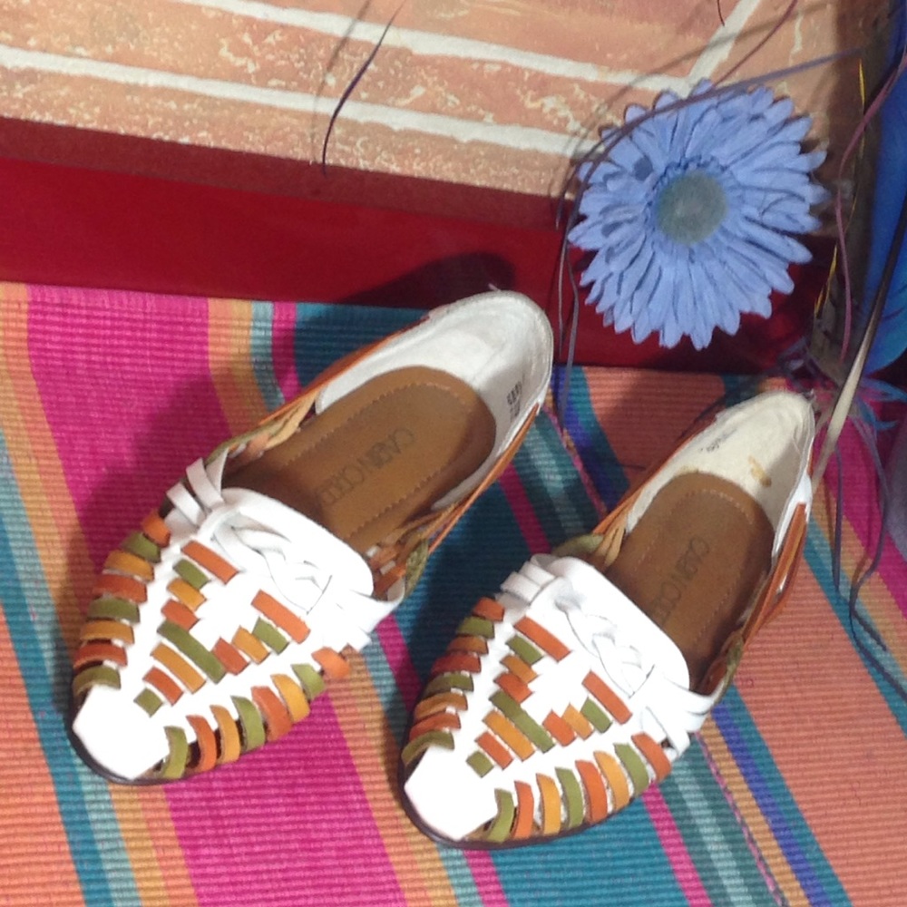 CABIN CREEK Huarache leather sandals Sz 7M.