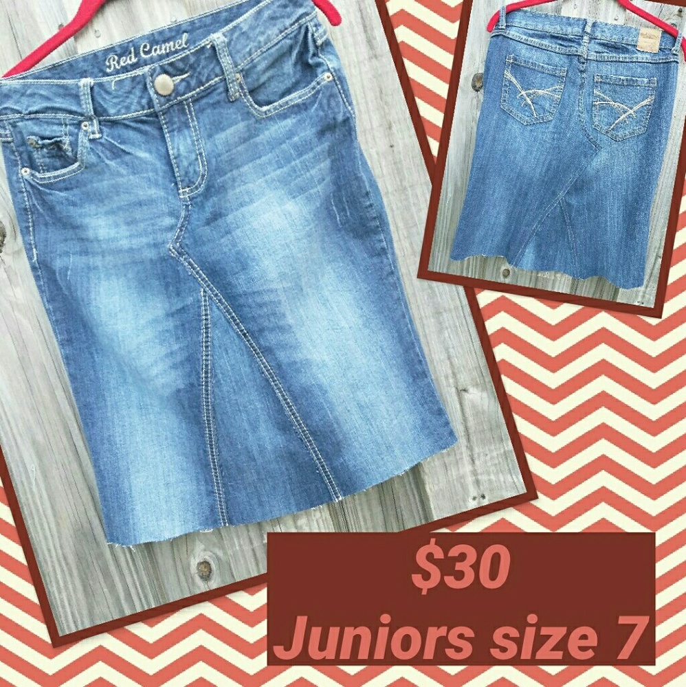 Custom denim skirt