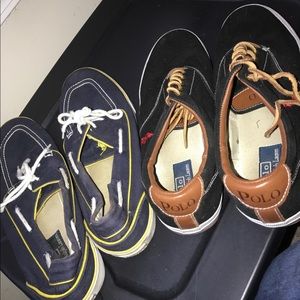 TWO BRAND NEW POLO SHOES, BEST CONDITION WORN ONCE