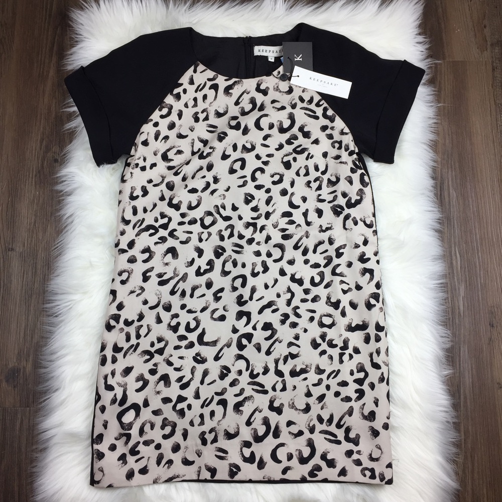 NWT Keepsake Do You Remember Leopard Print Dress - Picture 4 of 8