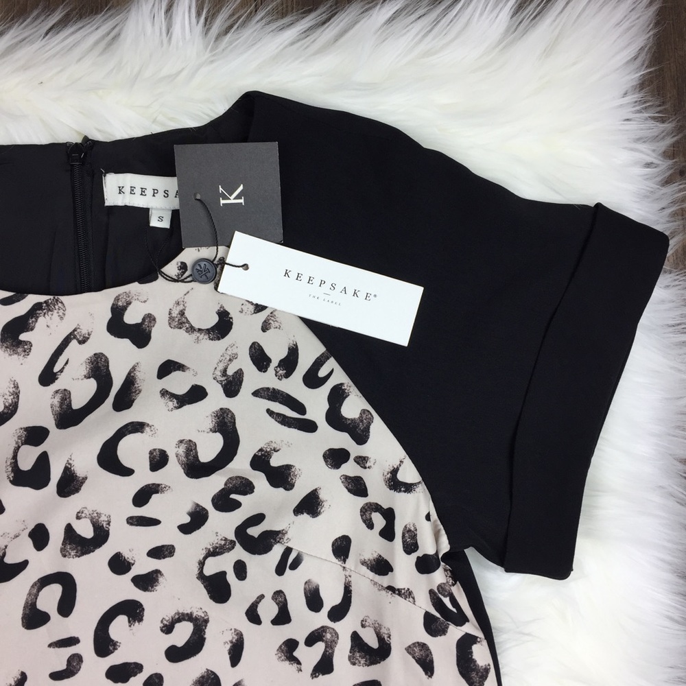 NWT Keepsake Do You Remember Leopard Print Dress - Picture 6 of 8