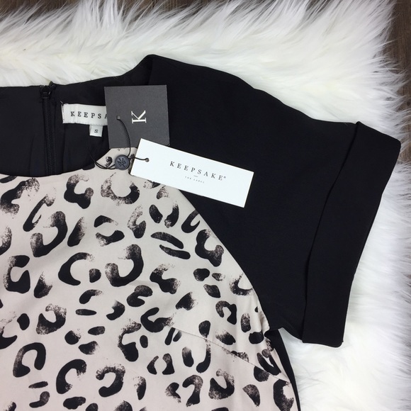 NWT Keepsake Do You Remember Leopard Print Dress - Picture 6 of 8