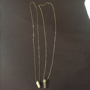 Clear stone necklace