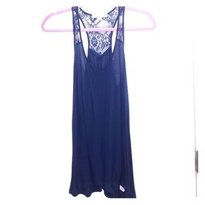 Lace Turquoise Tank Top