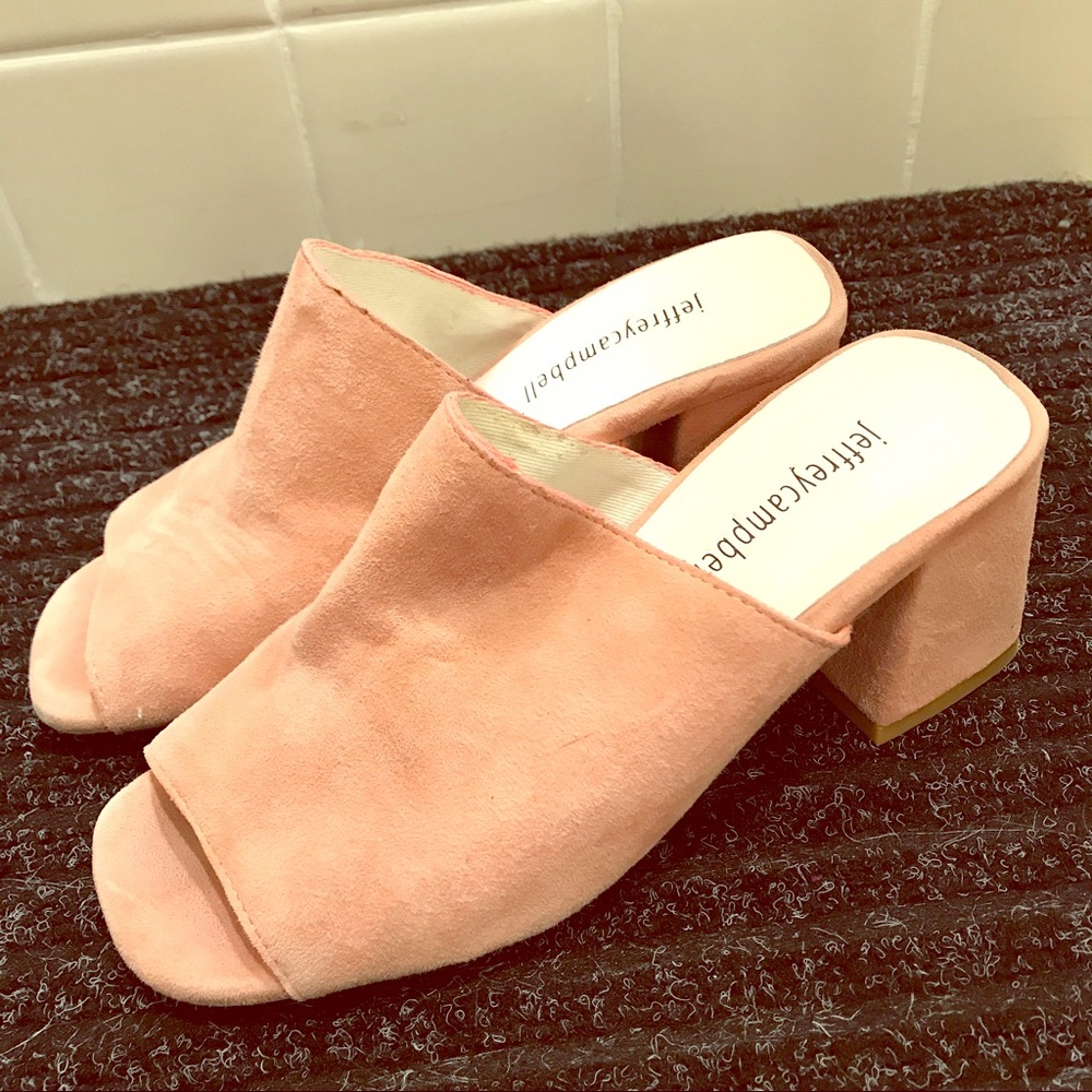 Jeffrey Campbell blush perpetua mule