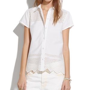 Madewell eyelet blouse
