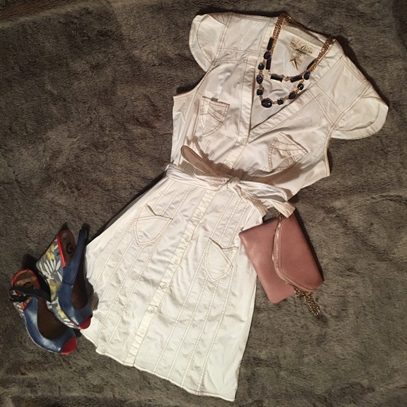White Guess Dress - Picture 1 of 8