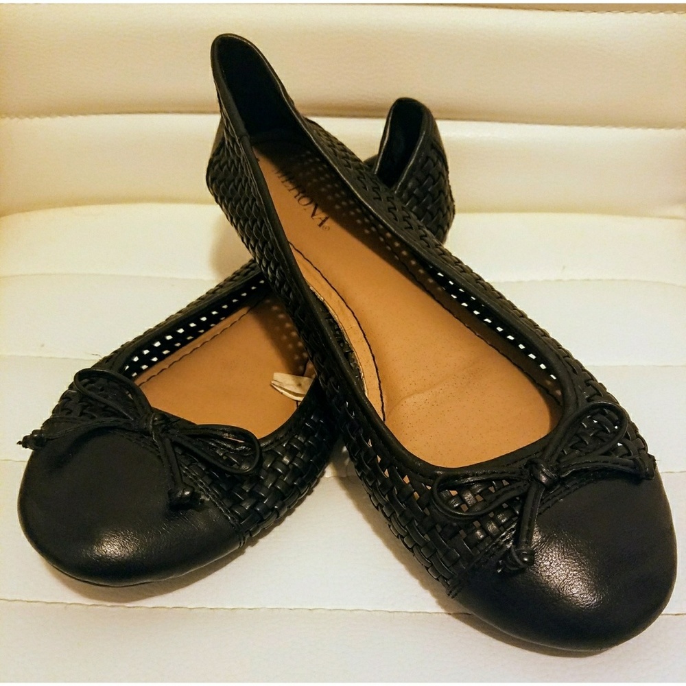 Merona Black Bow Flats