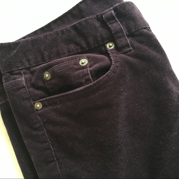 J. Crew Toothpick Cord Deep Plum Pants - Picture 4 of 7