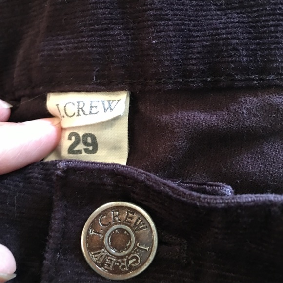 J. Crew Toothpick Cord Deep Plum Pants - Picture 7 of 7