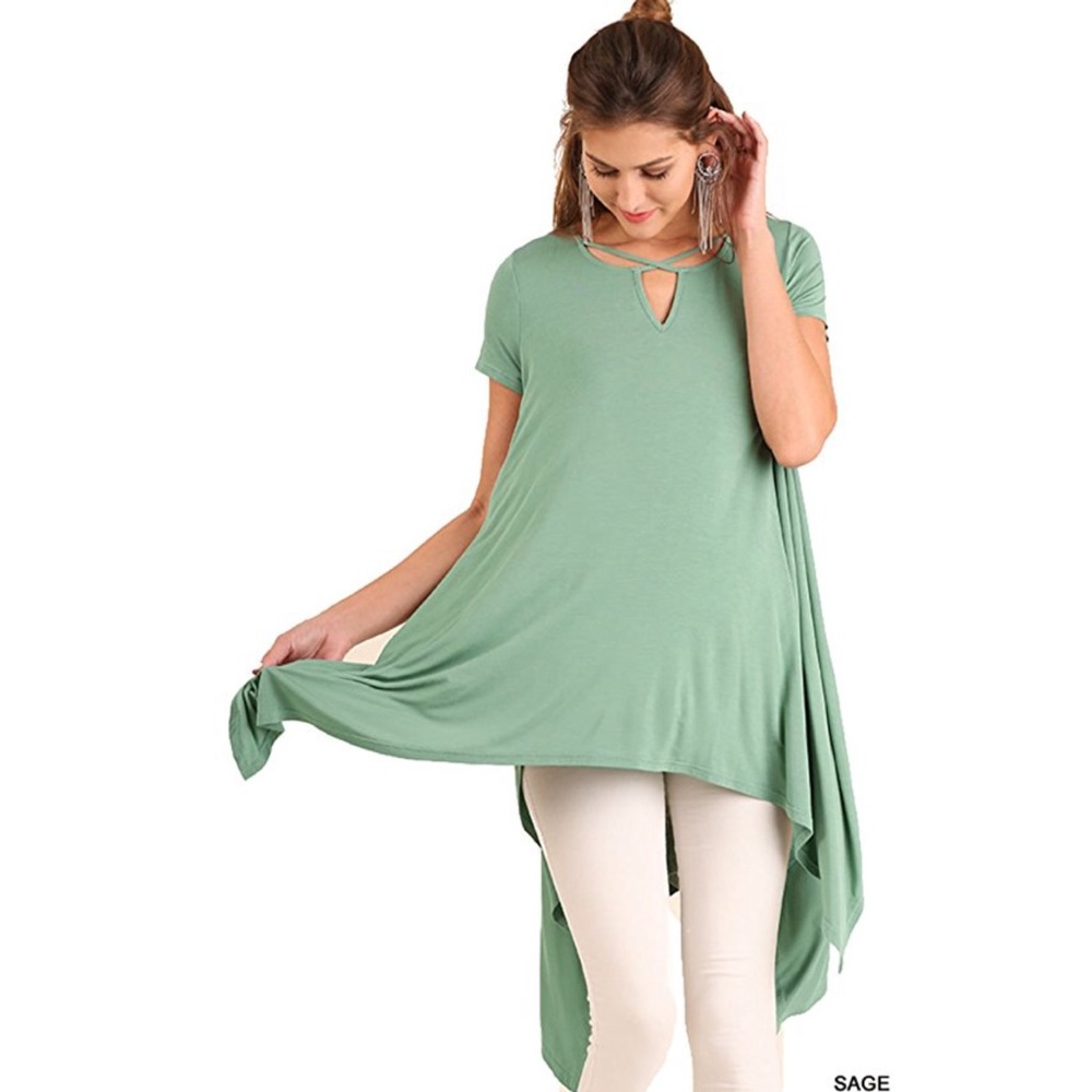 🔴SALE 🔴Umgee Loose Fit Short sleeve Tunic Top