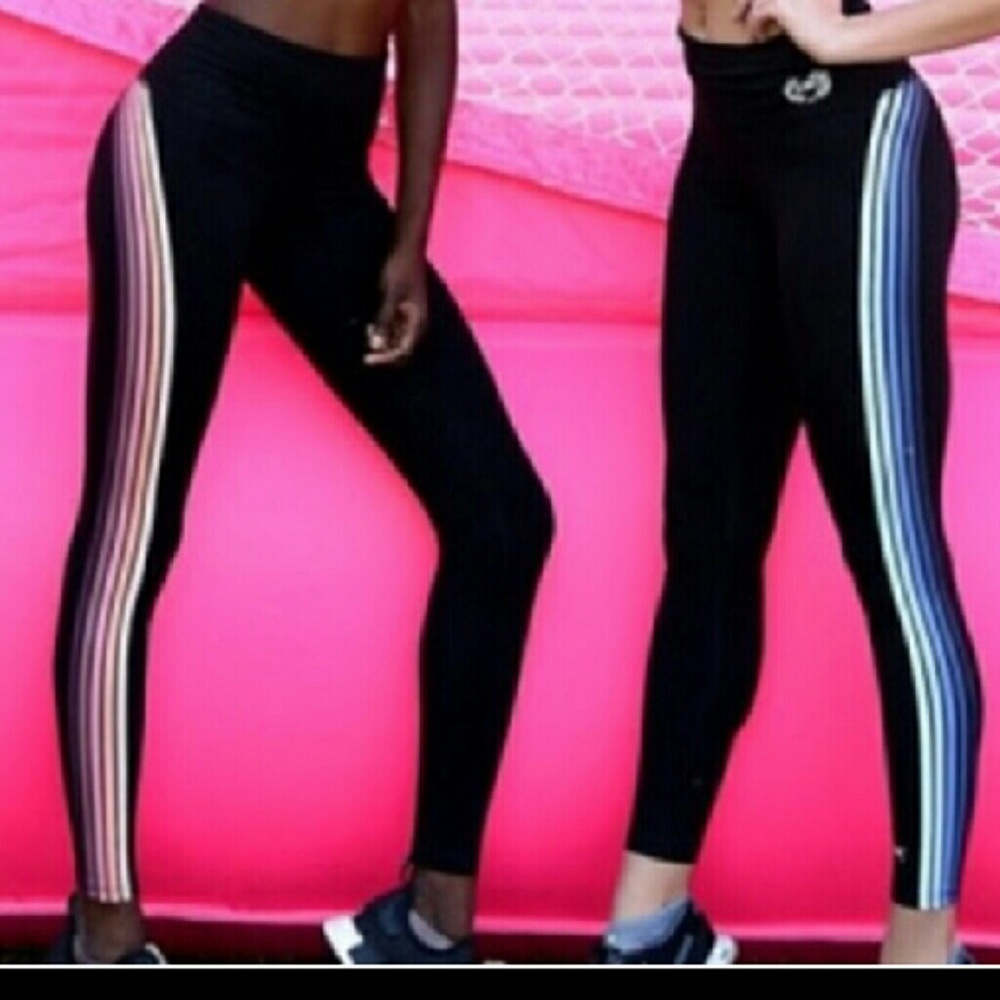 Victorias secret pink ultimate legging pink stripe
