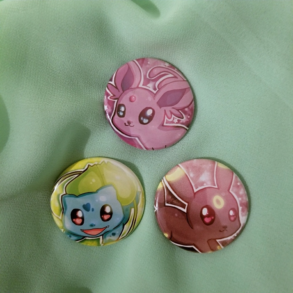 Three Pokemon Pins