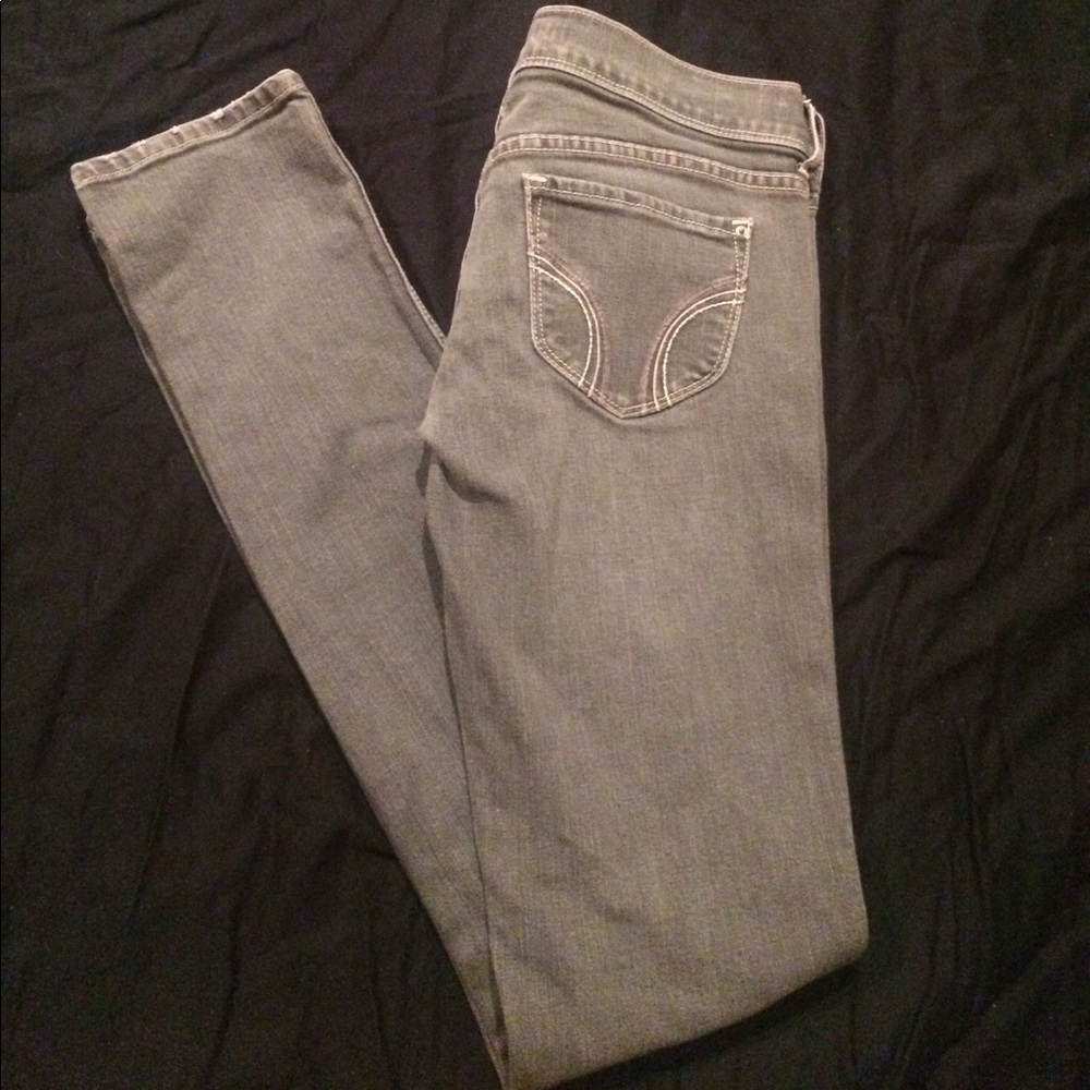 Gray Hollister jeans