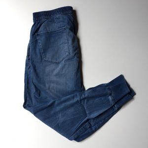 Gap chambray utility joggers small