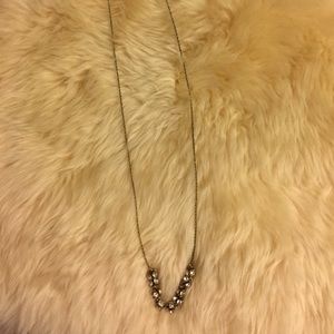 Delicate statement necklace.