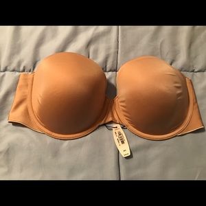 Victoria's Secret strapless nude bra 36D NWT