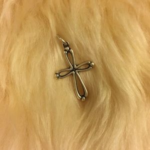 Silver cross pendant