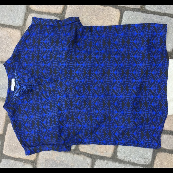 Pleione Split Neck Blouse- Bold & Beautiful! - Picture 6 of 7