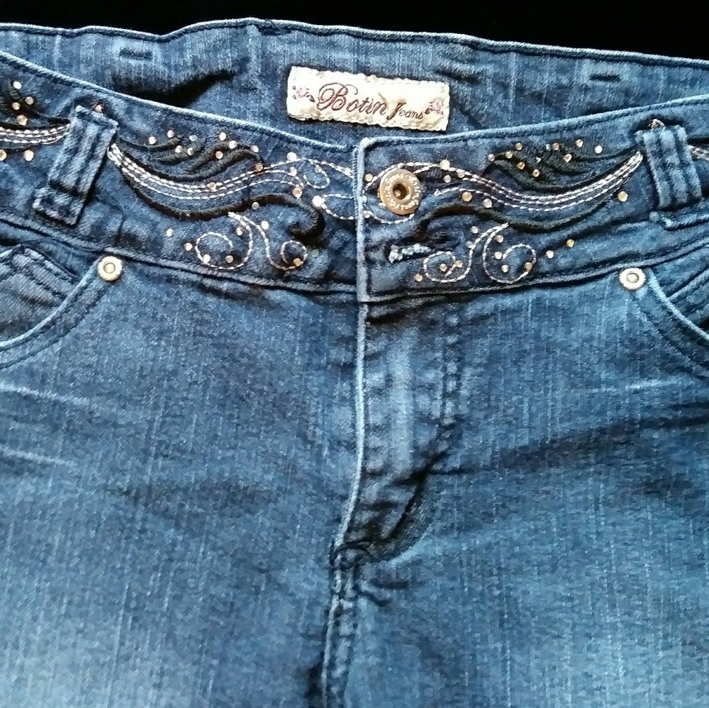 Botin blue denim cropped jeans - size 9