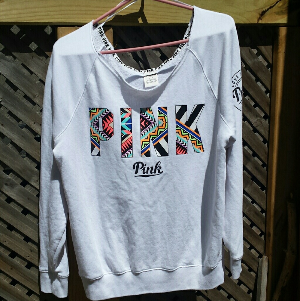 VS PINK SLOUCHY CREW