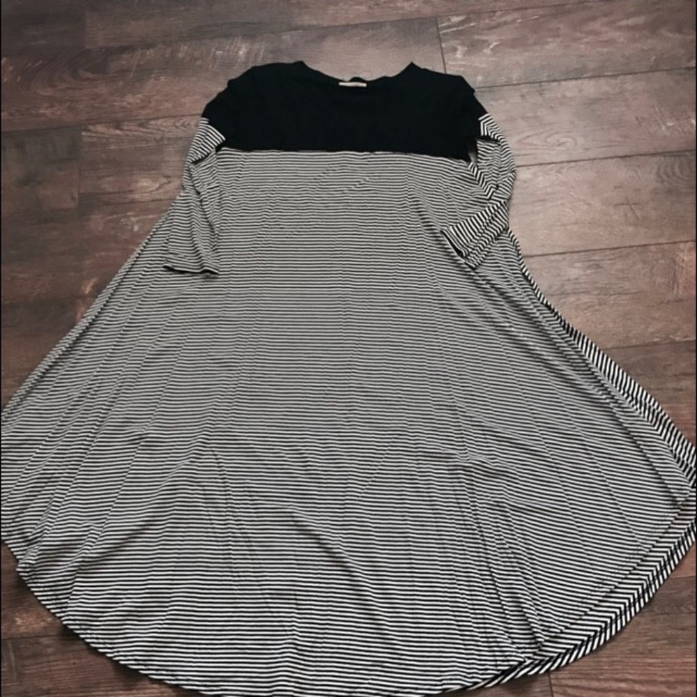 Striped Midi