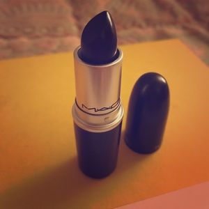 Mac cosmetics limited edition matte black lipstick