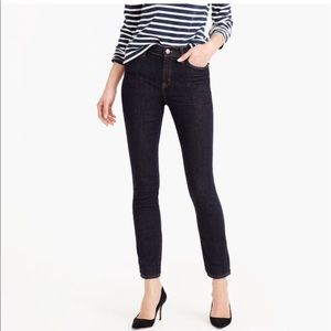 J. Crew Lookout High Rise Skinny dark wash jeans