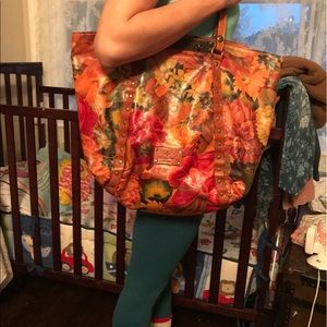 PATRICIA NASH LEATHER FLORAL BENVENUTO TOTE